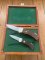 Puma Set of 2 - 1987-90 4 Star Rosewood Folding Knife Set in Puma Display Box