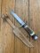 Solingen Germany EUROCUT Original 6" Blade Bowie Knife with Deer Antler Handle & Leather Sheath