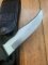 Toledo Australian Made Vintage Bowie Knife in Black Leather Flap Over Sheath