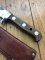 Puma Knife: Puma Original Lightly Used 1977 AUTO-MESSER 6390 White Hunter in original sheath