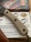 ESEE Knives- ESEE-6HM Knife with Ivory-Beige Micarta Handle & Black Plain Edge Blade & Leather Sheath