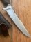 1970's DENIFL Solingen Jagdnicker Knife with Chamois Handle & Sheath