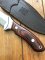 Joker Knives: Joker CR-01 Antelope with Laminated Red Wood Handle and Leather Sheath