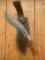 Damascus Knife: Damascus Kukri Style Knife with Stained Bone Handle