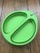 Collapsible Food Grade Silicone Compact Dog Food Bowl or Water Bowl in Green