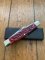 Puma Knife: Puma Original Stockman Knife with Bright Red Jigged Bone Handle Circa 2004