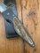 Puma Knife: Puma 2002 Handic Black Frame & Light Stag Slab Linerlock Folding Knife