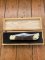 Puma Knife: Puma 1980 Emperor 915 Folding Knife with Stag Antler Handle in Nice Wooden Box