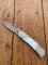 Bear & Son Medium Sized Single Blade Pocket Knife with Mother of Pearl Handle