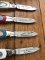Collection of 8 Franklin Mint Cars of the Fifties Pocket Knives