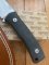 LionSTEEL Italy. Model M4 GBK Black G10 Handle with Leather Sheath