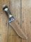 Solingen Germany EUROCUT Original 5" Blade Bowie Knife with Deer Antler Handle & Leather Sheath