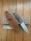LionSTEEL Italy. Model M5 CVG-1 Green Canvas Micarta Handle with Leather Sheath