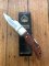 Puma Knife: Rare Puma THUYA Folding Knife with Root Wood Handle in original Black Box