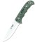 Cudeman Model 148-VC Fixed Blade Cudeman 148VC Bushcraft Knife Green Micarta With Leather Sheath