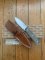 LionSTEEL Italy. Model B35 CVG Green Canvas Micarta Handle with Leather Sheath
