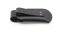 Puma Knife Sheath: Medium Vertical Clip Black Leather Knife Pouch