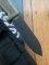 Ontario 2015 Model SK-5 Black Bird Noir Straight Edge Knife with Micarta Handle and Black Nylon Tactical Belt Sheath