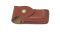 Puma Knife Sheath: Brown Small Vertical Leather Knife Pouch