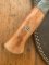 Damascus Knife: Damascus Kukri Style Knife with Stained Bone Handle