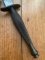 J.NOWILL & SONS  J.ADAMS SHEFFIELD ENGLAND BLACK/SILVER FS COMMANDO KNIFE