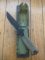 Gerber Model A-001 Drop Point Military Knife in Belt Sheath & Box
