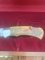 Puma Knife: Puma Original Scrimshawed Puma Roe Deer 4 Star Folding Lock Blade Knife with Presentation Box