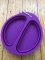 Collapsible Food Grade Silicone Compact Dog Food Bowl or Water Bowl in Purple