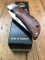 Puma Knife: Rare Puma THUYA Folding Knife with Root Wood Handle in original Black Box