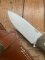 LionSTEEL Italy. Model M4 CVG Green Canvas Micarta Handle with Leather Sheath