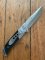 Puma Knife: Puma Tec Damascus Folding Liner Lock Knife with Black Handle