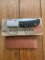 Al Mar Japan E1003BMT Falcon Black Micarta Handle Gentlemen's Knife in original Pouch and Box