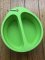 Collapsible Food Grade Silicone Compact Dog Food Bowl or Water Bowl in Green