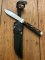 Puma Knife: Puma USED 1983 Jagdnicker 3587 Knife with Stag Antler Handle & Original Sheath