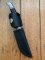 Buck Knife: Buck 2005 Woodsman 102 with Black Phenolic Handle & Leather Sheath