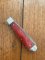 Puma Knife: Puma 2004 Trapper Lockback Knife with Red Smooth Bone Handle