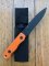 Ontario Ranger SHIV Knife with Orange Micarta Handle and Black Nylon Belt Sheath