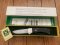 Puma Knife: Puma Original 1977 Full Size 4 Star 725 Folding Lock Blade Knife with Ebony Micarta Handle in Original Box #29771