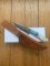 Damascus Turquoise and Pearl Corelon Hunting Knife with Sheath