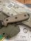 ESEE Knives- ESEE-3 Knife with Ivory Beige Micarta Handle & OD Green Kydex Sheath