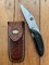 Spyderco VIELE 2 Japanese Straight Edge Lock Back Folding Knife with Pouch