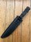Kizlyar Knife: Kizlyar Original DV2 Military Knife with Caucasian Walnut Handle and Leather Sheath #2641