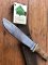 Puma Knife: Puma 1982 Used Hunters Pal with Stag Antler Handle Original Sheath and Matching Warranty Card