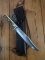 Puma Knife: Puma Lightly Used 1990 Bowie Handmade Knife with Stag Antler Handle & Original Puma Sheath