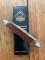 Puma Knife: 1990's Puma Bantam Folding Knife with Red Jigged Bone  Handle