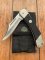 Puma Knife: PUMA 2001 Sergeant Folding Lock Knife With Black Handle in Original Puma Pouch