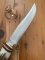 Puma Knife: Puma Circa 1980's Original Model 17 Medium Scout/Hunter Knife with Sambar Handle and Original Sheath