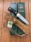 Puma Knife: Puma Original 1994 4 Star Fixed Blade Knife with Black Micarta Handle in Original Green Box