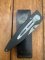 Puma Knife: Puma 2002 Handic Black Frame & Light Stag Slab Linerlock Folding Knife