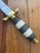 COMMANDO BLADED KNIFE WITH STEEL BLADE AND BUFFALO HORN & CAMEL BONE HANDLE